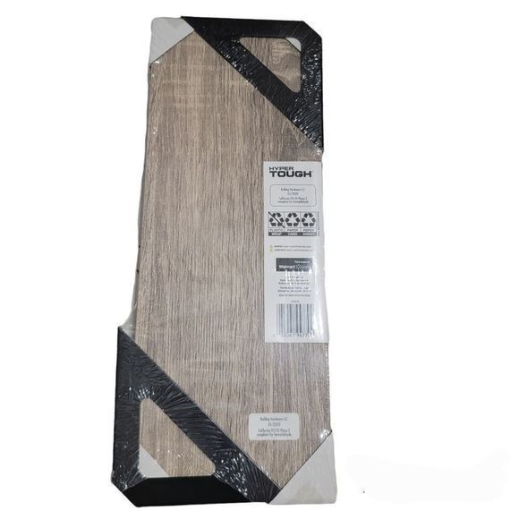 Hyper Tough 6  X 15-3/4 In. Rustic Gray Laminated Wood Wall Shelf Kit NEW SEALED - Picture 2 of 3